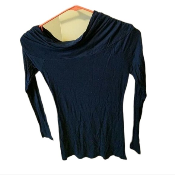 Hang Off the Shoulder Top - Navy - Picture 4 of 4